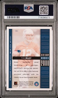 2000 Victory 326 Tom Brady PSA 8