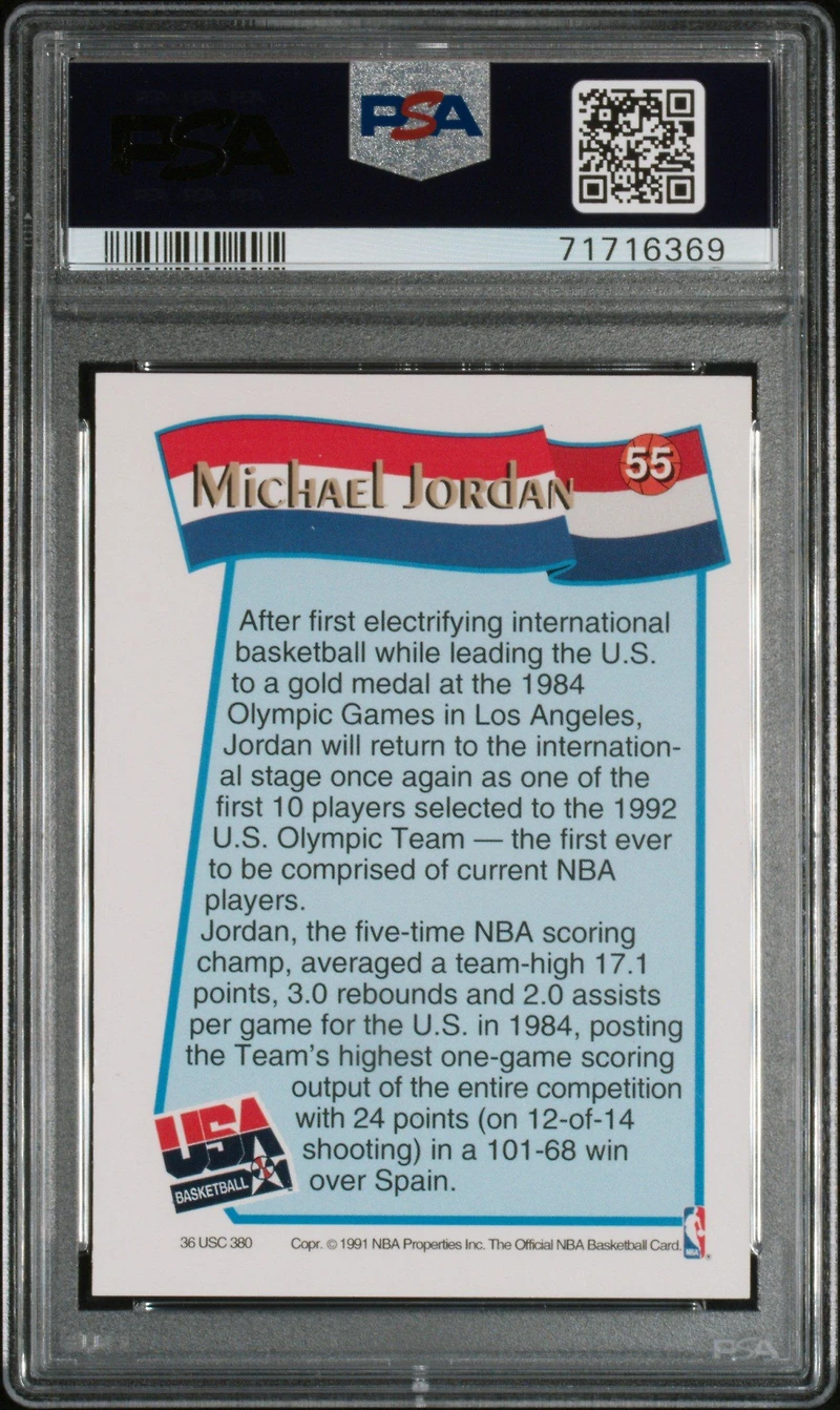 1991 Hoops Mcdonald's 55 Michael Jordan PSA 10