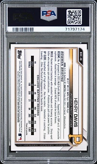 2021 Bowman Draft Bdc48 Henry Davis Chrome PSA 9