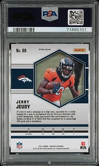 2021 Panini Mosaic 68 Jerry Jeudy PSA 9