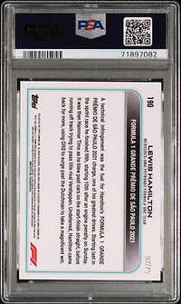 2022 Topps Chrome Formula 1 Lewis Hamilton Refractor PSA