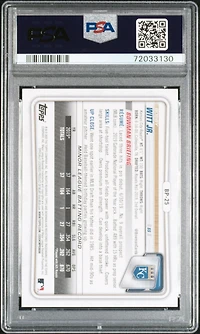 2020 Bowman Paper Prospects Bp25 Bobby Witt Jr. Camo PSA 9