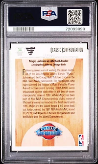 1991 Upper Deck 34 Magic Vs. Jordan PSA 8