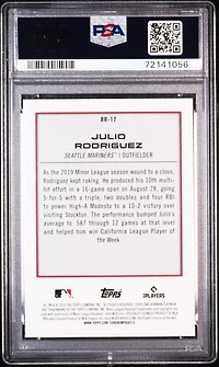 2022 Bowman Platinum Renowned Rookies Rr17 Julio Rodriguez PSA 10