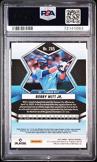 2022 Panini Mosaic 265 Bobby Witt Jr. PSA 10