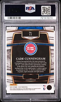 2021 Panini Select 11 Cade Cunningham Blue Prizm PSA 10