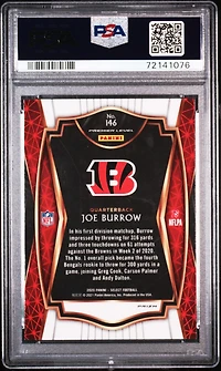 2020 Panini Select 146 Joe Burrow Silver Prizm PSA 9