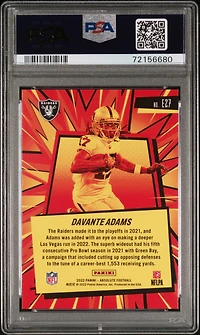 2022 Panini Absolute Explosive E27 Davante Adams PSA 9