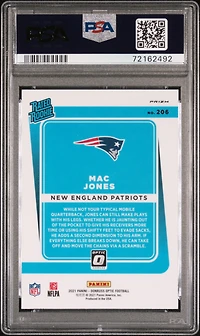2021 Panini Donruss Optic 206 Mac Jones Holo PSA 10