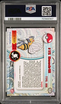 1999 Topps Pokemon Tv 15 Beedrill Foil PSA 10