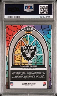 2022 Panini Mosaic Glass Mosaic Gm19 Davante Adams PSA 10