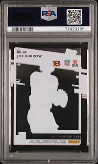 2020 Panini Chronicles Clearly Donruss Rated Rookies Rrjb Joe Burrow PSA 9