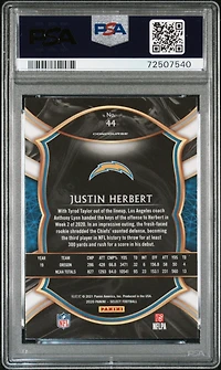 2020 Panini Select Justin Herbert PSA