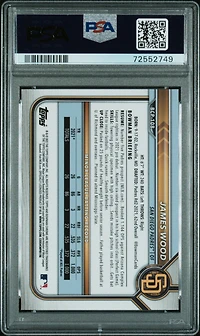 2022 Bowman Chrome Prospects Bcp108 James Wood Fuchsia Refractor PSA 9