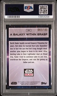 2022 Topps Chrome Star Wars Galaxy 49 A Galaxy Within Grasp Atomic Refractor PSA 10