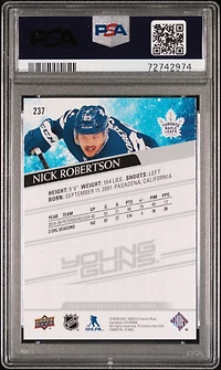 2020 Upper Deck 237 Nick Robertson PSA 10