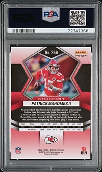 2022 Panini Mosaic 256 Patrick Mahomes Ii PSA 10