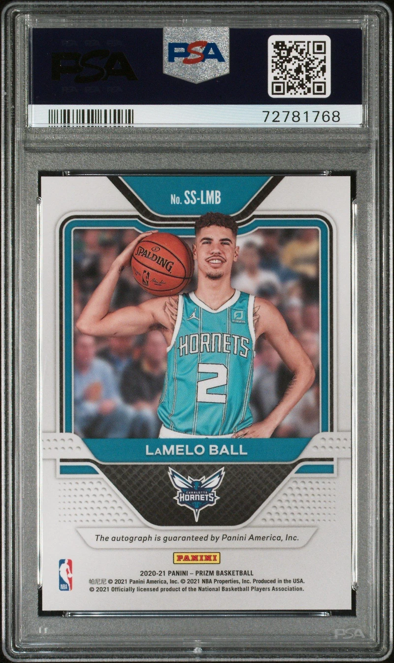 2020 Panini Prizm Sensational Signatures Sslmb Lamelo Ball PSA 10