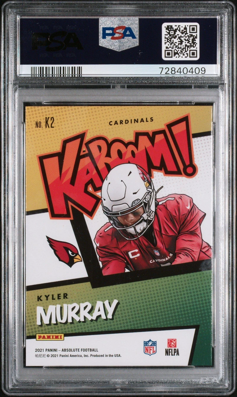 2021 Panini Absolute Kaboom! K2 Kyler Murray PSA 9
