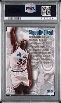 1995 Metal 215 Shaquille O'neal PSA 8