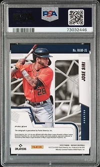 2022 Panini Mosaic Rookie Autographs Ramjs Jose Siri Mosaic PSA 10