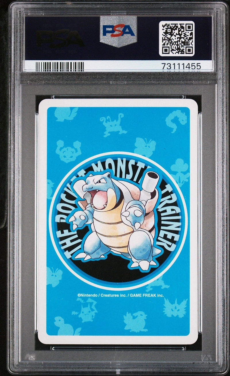 1998 Pokemon Blue Version Playing Cards 037 Vulpix Queen Of Clubs PSA