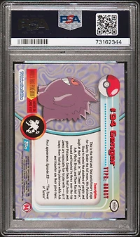 2000 Topps Pokemon Tv Animation Series 2 94 Gengar Foil PSA 8