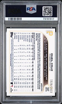 2022 Topps 537 Oneil Cruz Gold PSA 9