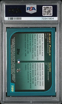 2001 Topps Traded T99 Ichiro/albert Pujols PSA 8