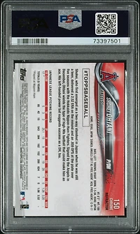 2018 Topps Chrome 150 Shohei Ohtani Pitching-refractor PSA 10