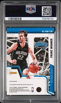 2021 Panini Mosaic Rookie Autographs Mosaic Ramfzw Franz Wagner PSA 9