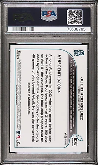 2022 Topps Update Us97 Julio Rodriguez PSA