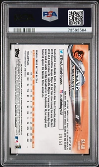 2018 Topps Chrome Rookie Autograph Ra-ah Austin Hays PSA 10