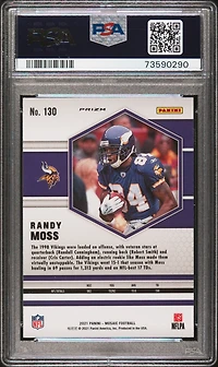 2021 Panini Mosaic 130 Randy Moss Honeycomb PSA 10
