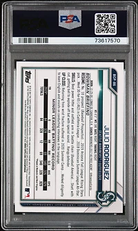 2021 Bowman Sapphire Edition Chrome Prospects Bcp86 Julio Rodriguez PSA 10