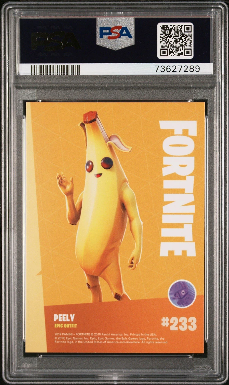 2019 Panini Fortnite 233 Peely Holofoil PSA 10