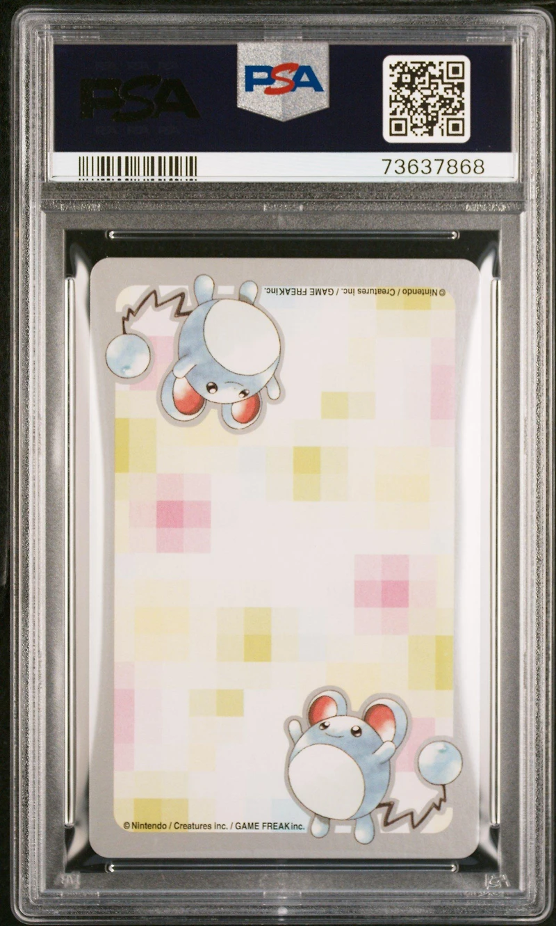 2000 Pokemon Silver Version Part 2 Playing Cards 183 Marill Ace Of Spades PSA 9