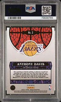 2020 Panini Mosaic Stained Glass 2 Anthony Davis PSA 10