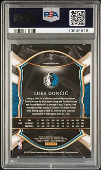 2020 Panini Select 15 Luka Doncic Silver Prizm PSA 10