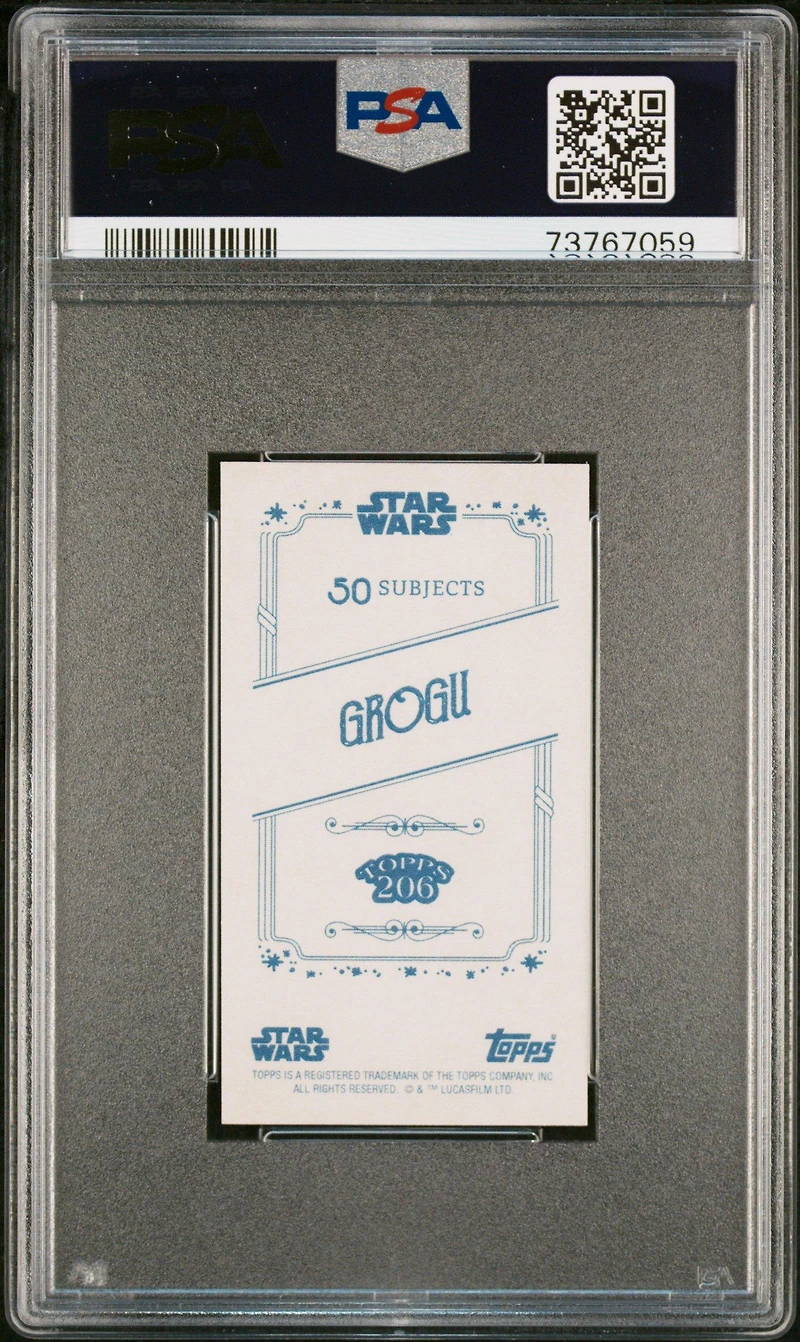 2022 Topps 206 Star Wars Grogu Green Star Field PSA 10