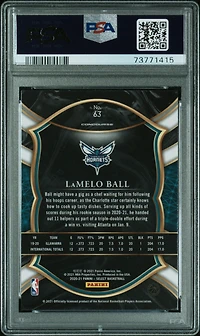 2020 Panini Select 63 Lamelo Ball Blue Retail PSA 10