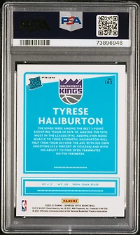 2020 Panini Donruss Optic 162 Tyrese Haliburton PSA