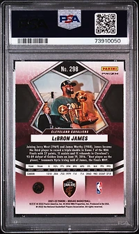 2021 Panini Mosaic 298 Lebron James PSA 10