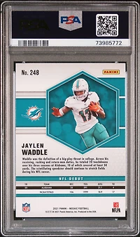 2021 Panini Mosaic 248 Jaylen Waddle PSA 10