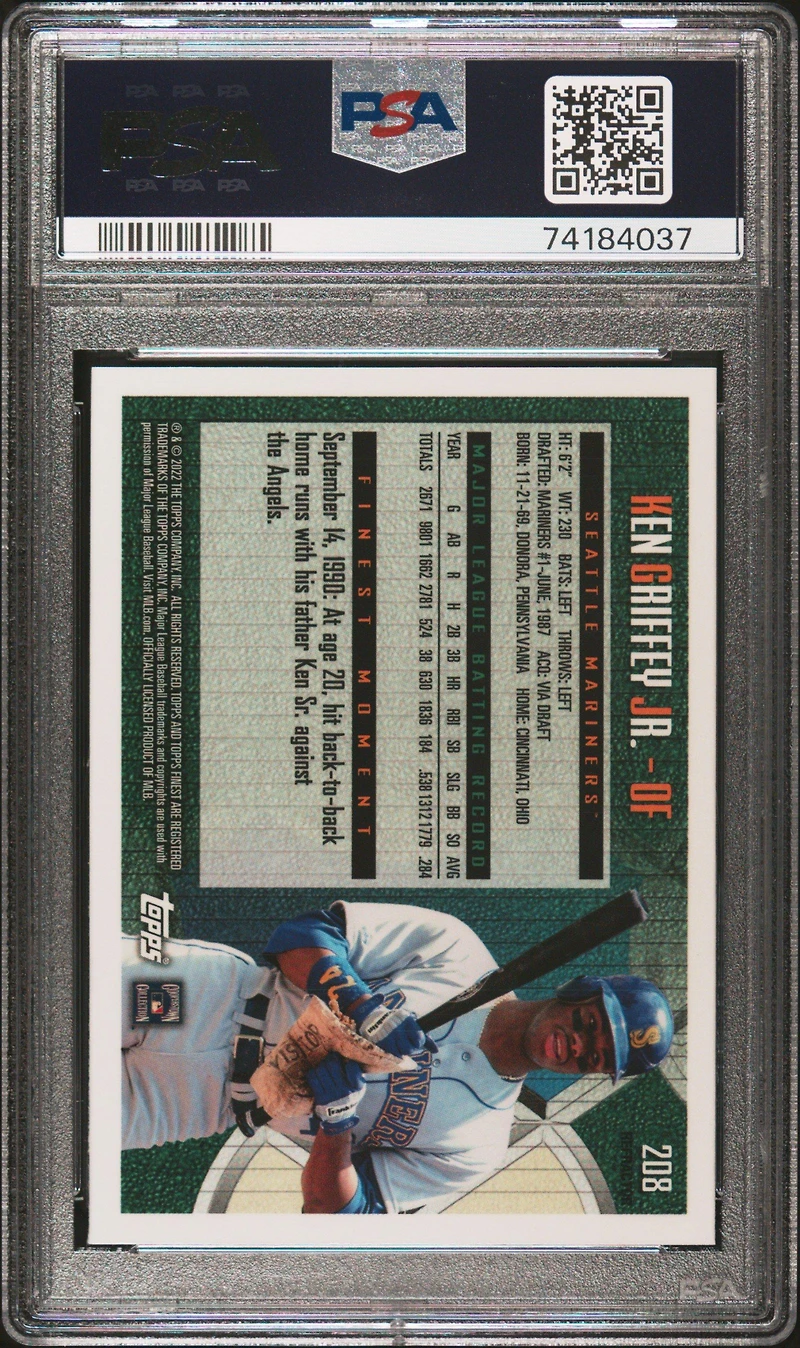 Topps Finest Flashbacks Ken Griffey Jr. PSA 10