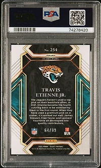 2021 Panini Select 254 Travis Etienne Jr. Dragon Scale PSA 9