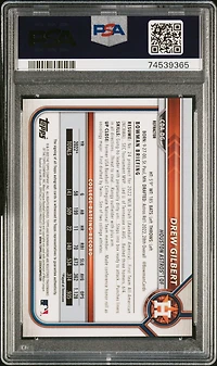 2022 Bowman Draft Chrome Draft Pick Autographs Cdadg Drew Gilbert Refractor PSA