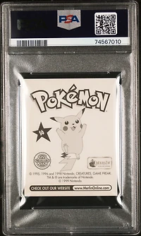 1999 Merlin Pokemon S6 Pikachu-prism PSA