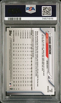 2020 Topps Chrome 21 Shohei Ohtani Refractor PSA 10