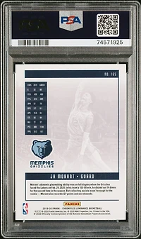 2019 Panini Chronicles 165 Ja Morant Pink PSA 10